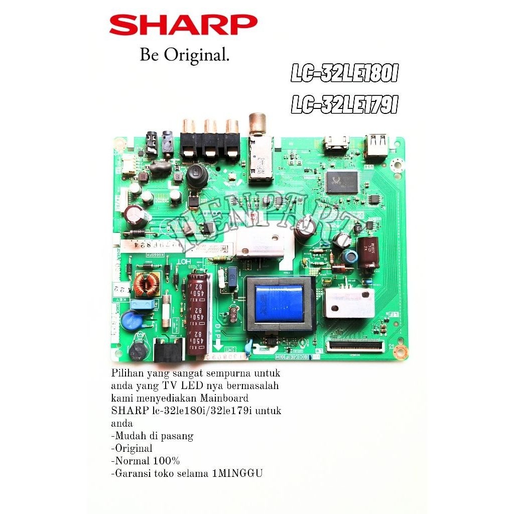 MB TV SHARP LC32LE180I/LC32LE179I/MAINBOARD TV LED SHARP