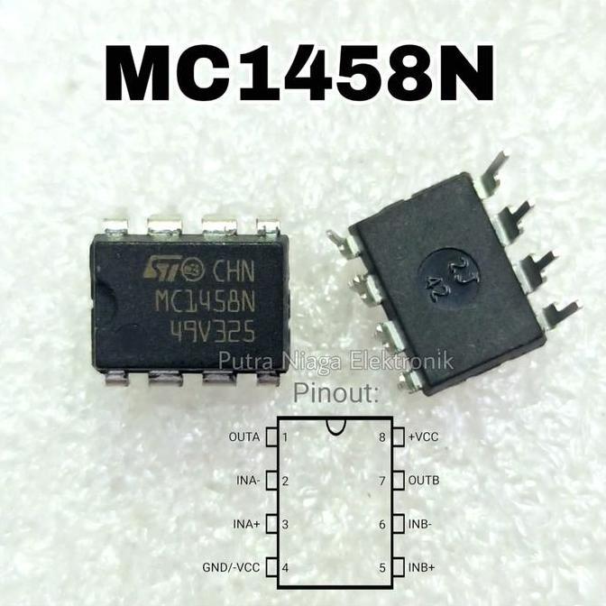 IC MC1458N DIP 8 PIN / MC1458 MC 1458