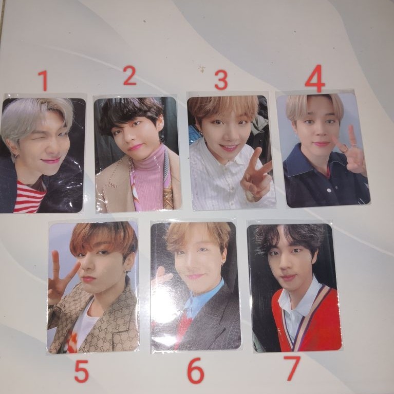 foto card official BTS map of the soul