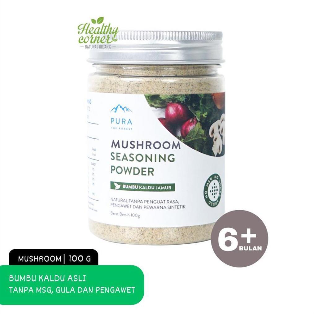 PURA Seasoning Kaldu Jamur Asli Non MSG Kaldu MPASI Mushroom 100g Diskon
