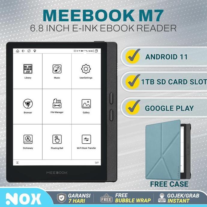 7"INCH Meebook M7 Pro HD E ink ANDROID 11 reader Kindle Boox likebook WIFI e-ink ebook reader layar 