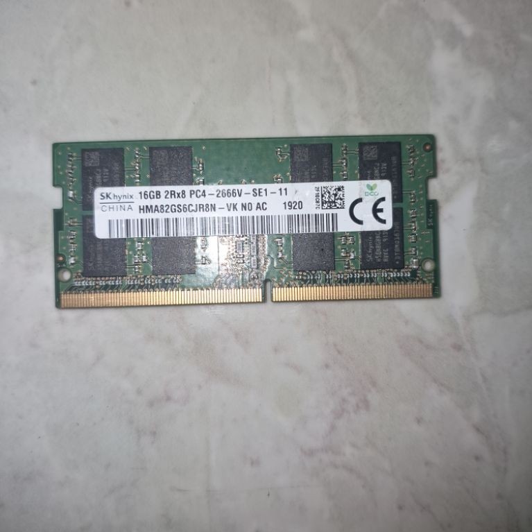 RAM 16GB DDR4 2666MHZ SODDIM SKHYNIX NORMAL TESTED