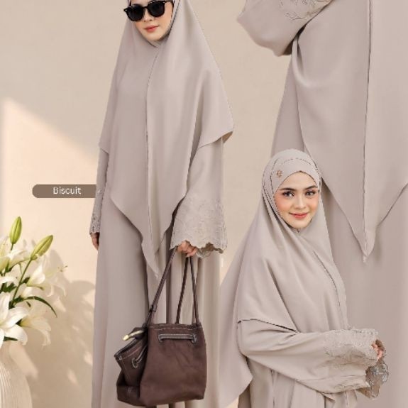 PO FREE KAOS KAKI PREMIUM - PO LILLY ABAYA ELHA DAILY  - GAMIS  - DRESS MURAH SYARI ELHA HIJAB OFFIC
