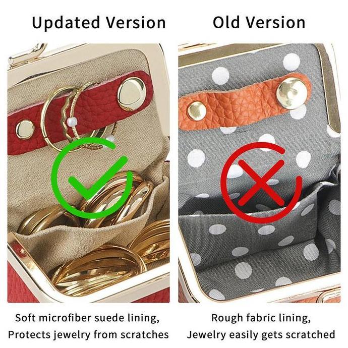 Royal Bagger Tas Koin Mini dari Kulit Asli, Dompet Koin dengan Kunci Tekan Warna Polos, Tas Penyimpa