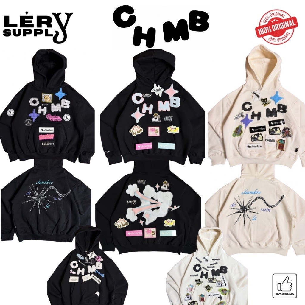 [ORIGINAL & MURAH] CHMB CHAMBREDELAVAIN HOODIE / CHMB HOODIE SHOOTING LOVE / CHMB HOODIE PIXEL BLACK