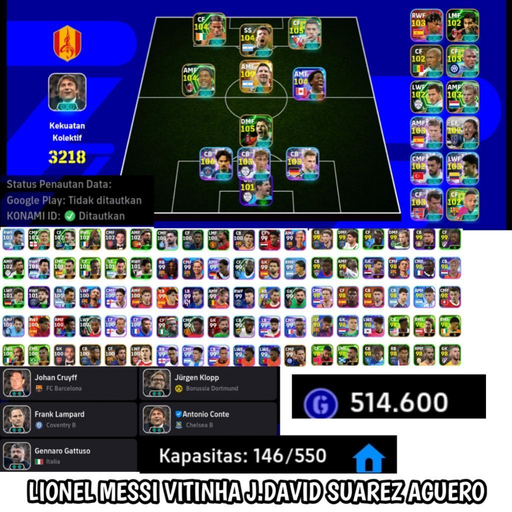 Jual akun eFootball Mobile murah 2026