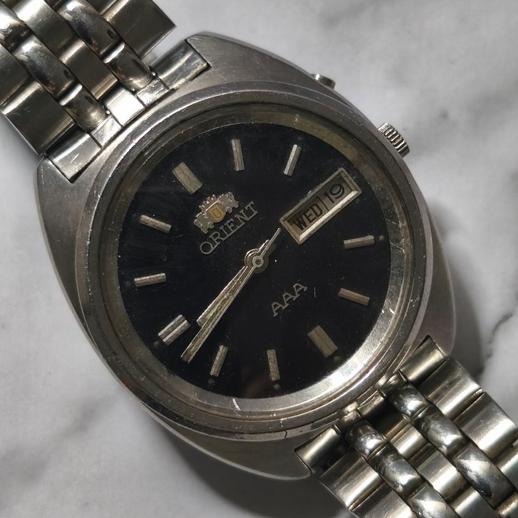 ORIENT AAA 4696405-7A Black Dial Automatic - Jam Tangan Pria Vintage Original Antik Rare