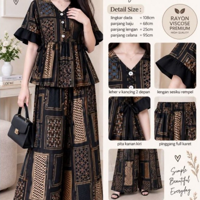 SETELAN CELANA KEYRA SET BY ATHAYA
