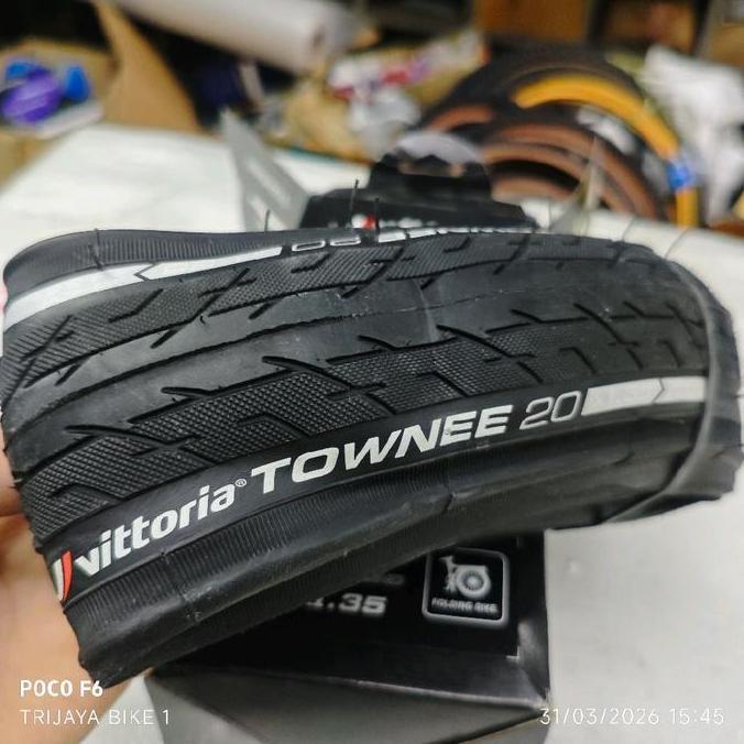 Ready Vittoria TOWNEE 35-406 20 x 1.35 Black Nylon Kevlar - Ban Luar Folding 20 x 135 Vittoria Towne