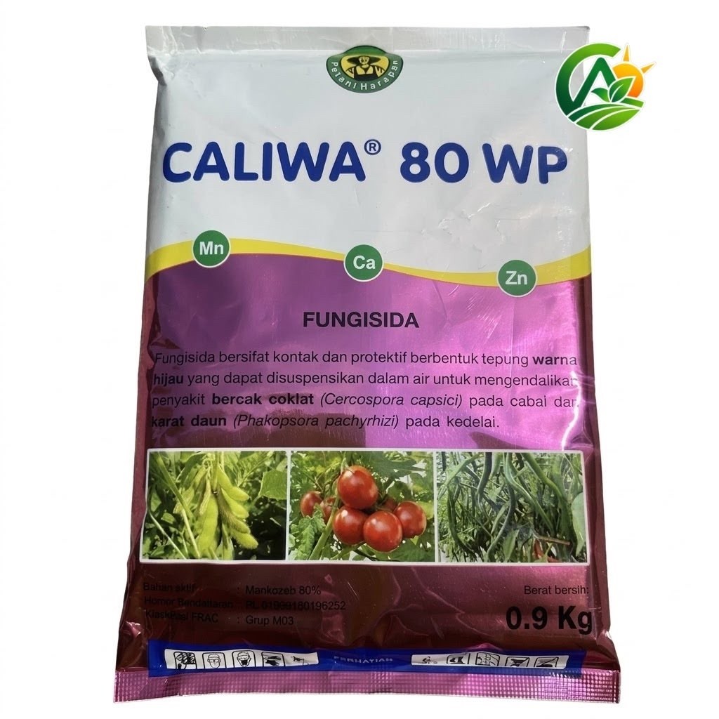 Mancozeb Hijau CALIWA 80WP900Gram Fungisida Kontak&Sistemik Original