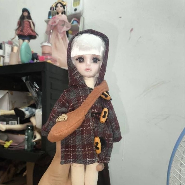 Bjd 30cm seri luisa rambut putih
