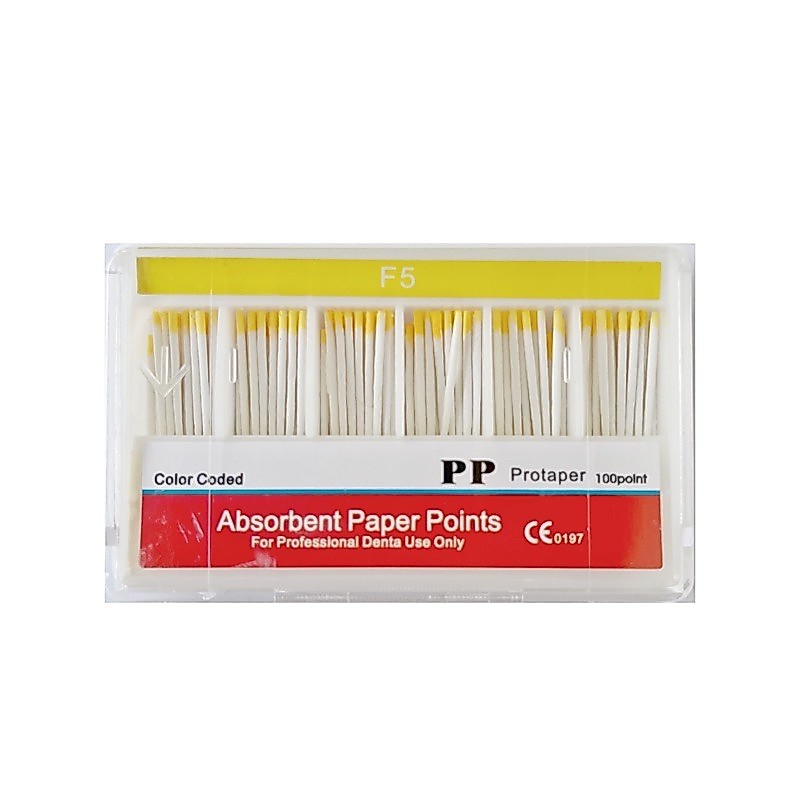 Paper Points protaper F5 paper point Protaper Dental Absorbent F5 paperpoint Taper 0.6 06 Perawatan 