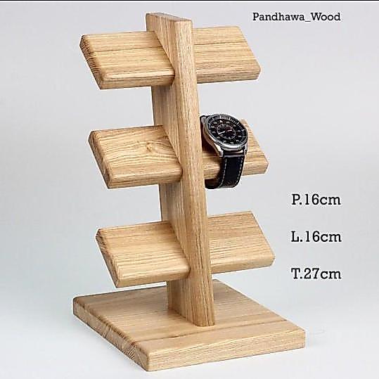 ASLI Rak Display Gantungan Jam Tangan/ Rak Kayu Penyangga Stand Jam Tangan READY STOCK