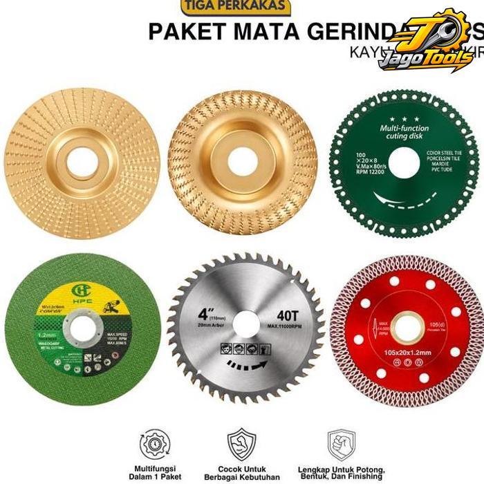 6 PCS Mata Gerinda Kayu Carving Saw Grinda Dapat MengUkir Dan Menghaluskan Kayu Mata Grinda Besi Ser