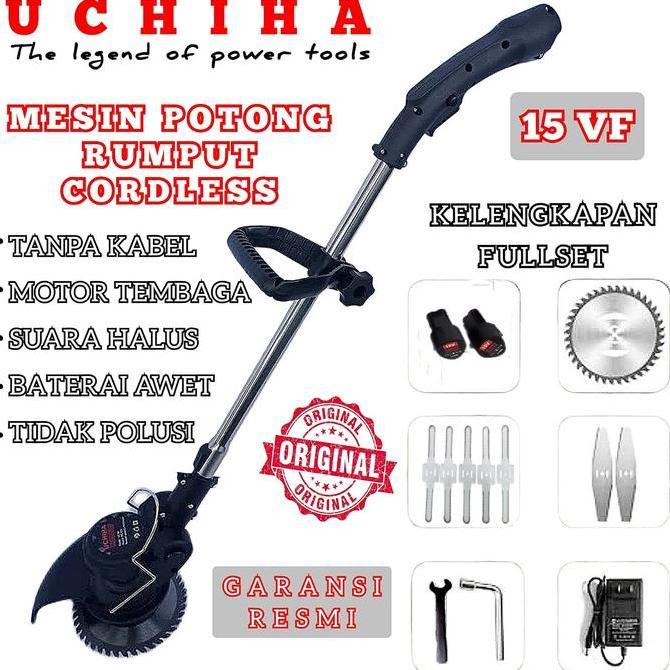 MESIN POTONG RUMPUT PADI UCHIHA UCIHA BRUSH CUTTER CORDLES BATERAI ORI