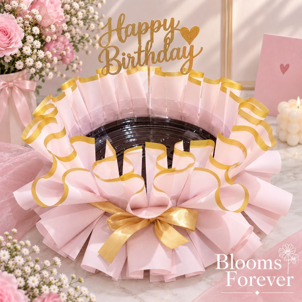 Rangka Buket Dimsum Kosongan Bucket Bouquet Kue Ulang Tahun Hampers Bday Birthday / Bubble Wrap Tamb
