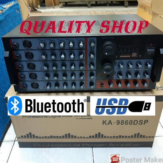 Andergon Power Mixer 5 Channel Megavox Usb Sd Plus Prosesor Bbe