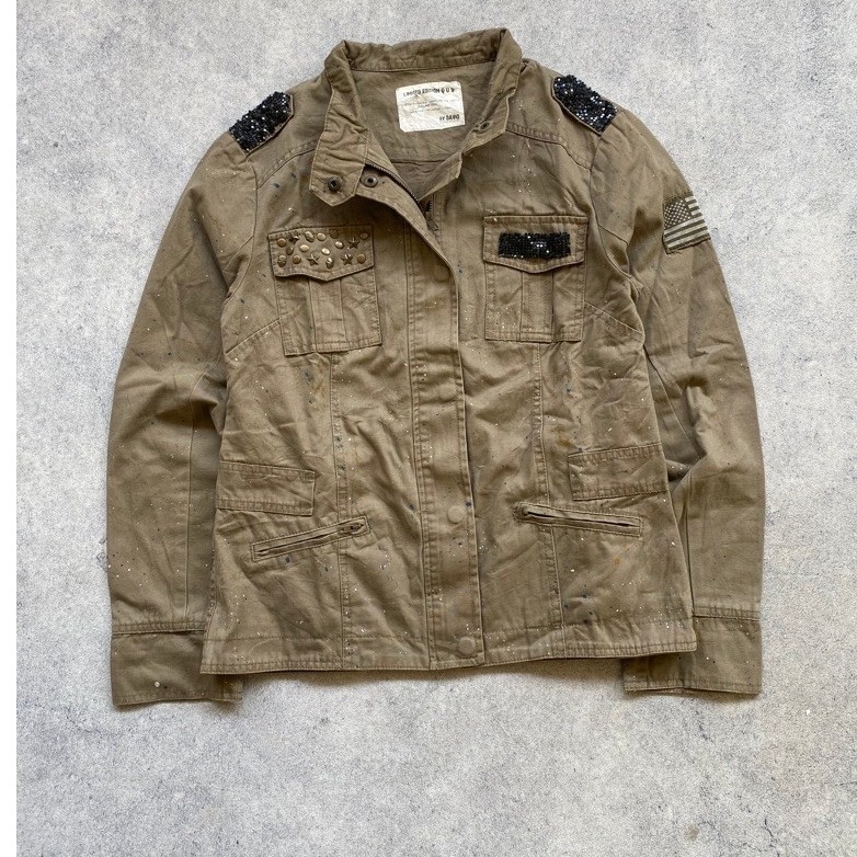 jacket Vintage Shirt Army Military