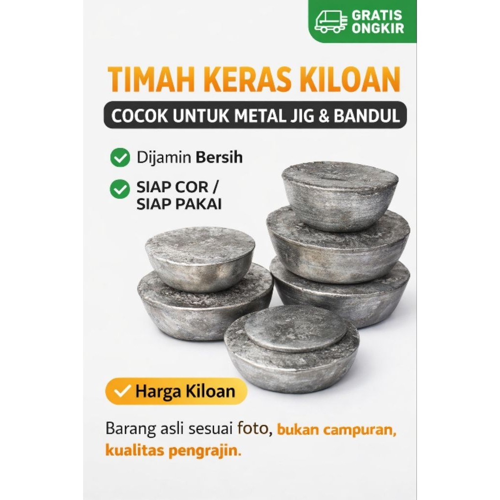 Timah Keras Batangan Kiloan