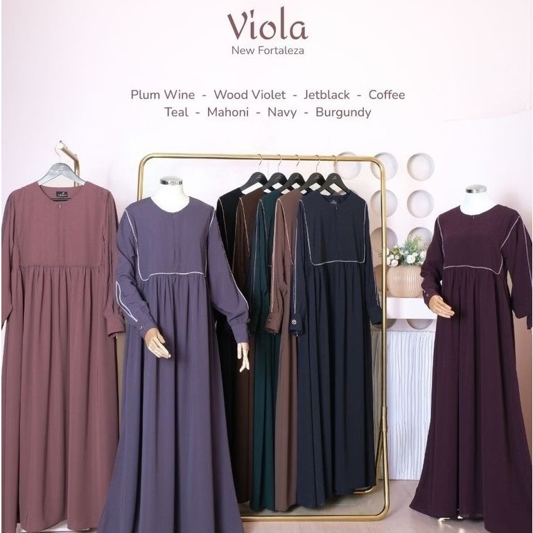 VIOLA SET GAMIS AFIFATHIN | ABAYA SYAR'I PREMIUM | GAMIS AFIFATHIN TERBARU | ABAYA DAILY SYAR'I