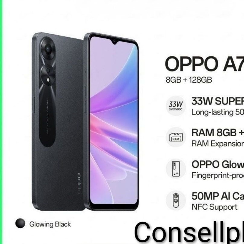 Oppo A78 Layar 6,56inci Ram 8/256 Android