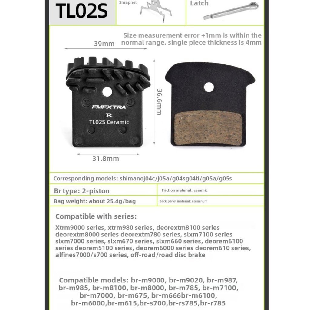 Foto FMFXTR Brakepad Kampas Pengganti Shimano G03S J02A Icetech double piston rem brake Ice Tech Brake Pad 2 Sepeda MTB