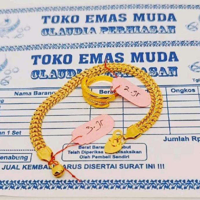 Lion- Gelang Nita Tikar Free Cincin Emas Muda Dapat Surat Bisa