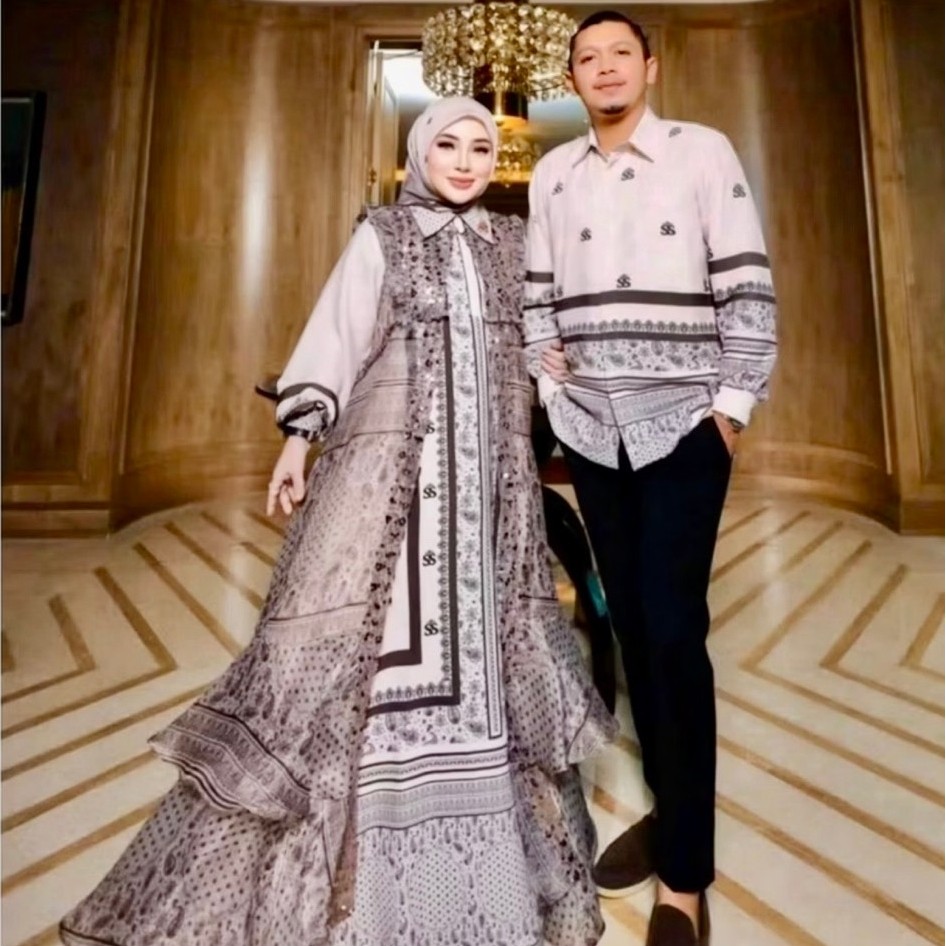 TERMURAH Shellasaukia ORI GAMIS BIDADARI PELANGI HEKTAR VIRAL SARIMBIT SET HIJAB Prisket TERBARU DRE