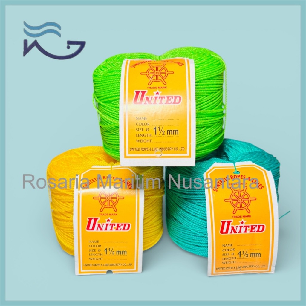 TALI UNITED 1.5 MM ROL - 200 M TALI TAMPAR / LAYANGAN / BANGUNAN
