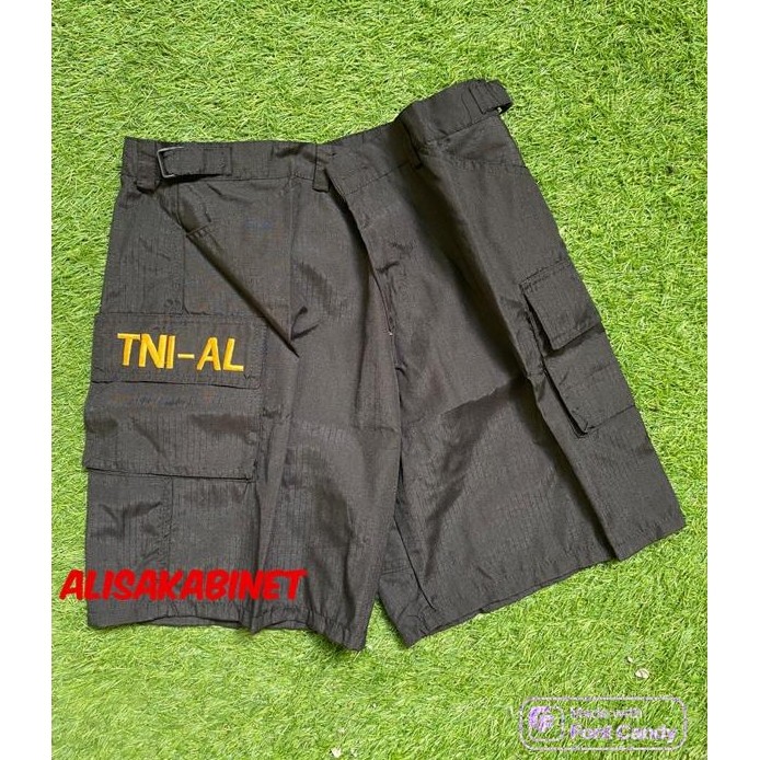 Termurah Celana Pendek Lari Hitam Tni Al