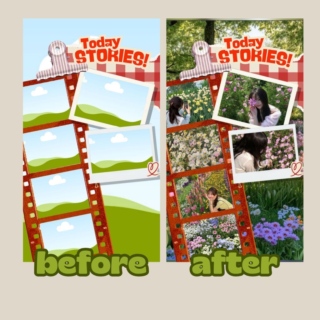 Template Story Instaram || Template Feed Instagram (1080 × 1350 px)