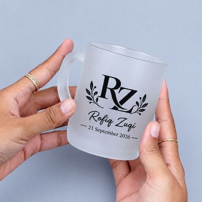 Souvenir Gelas Gagang Doff