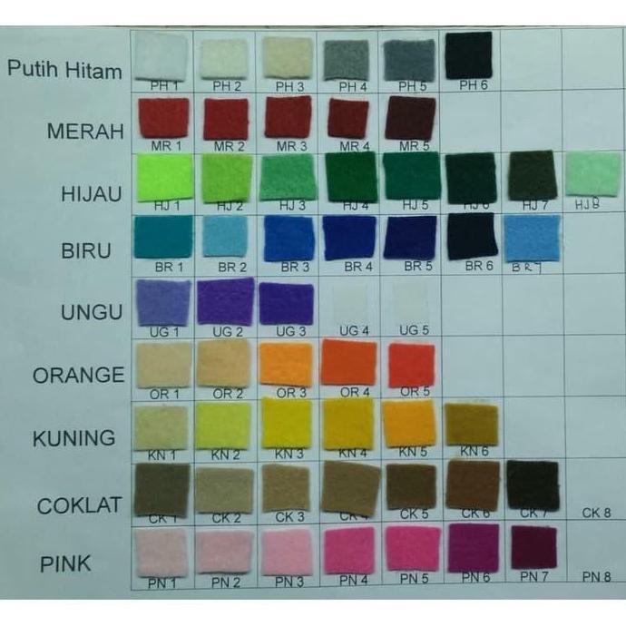 Sew- Bahan Kerajinan Kain Flanel Meteran