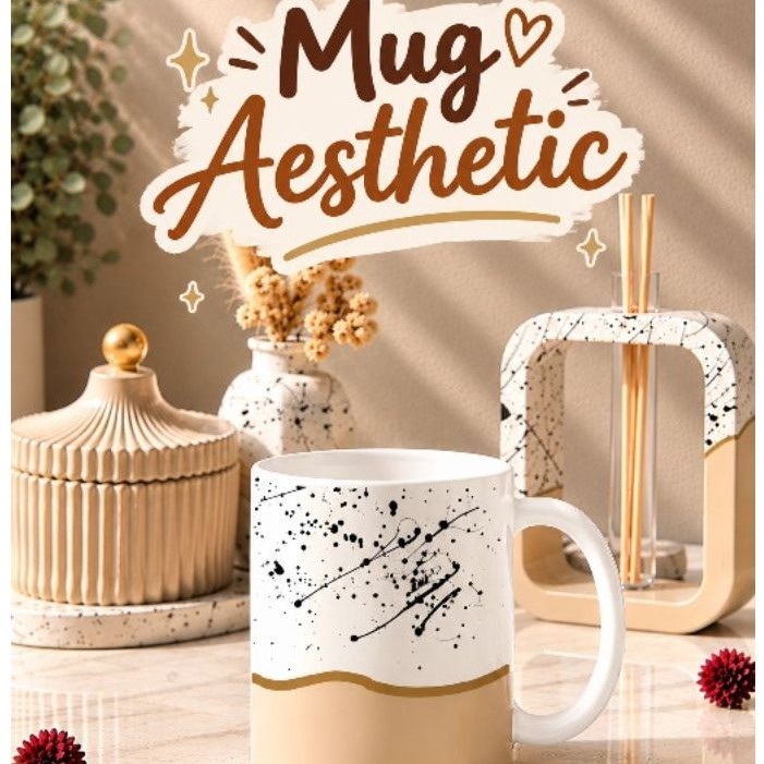 Mug Aesthetic | mug keramik | gelas mug aesthetic | mug estetik | mug unik | gelas keramik aesthetic