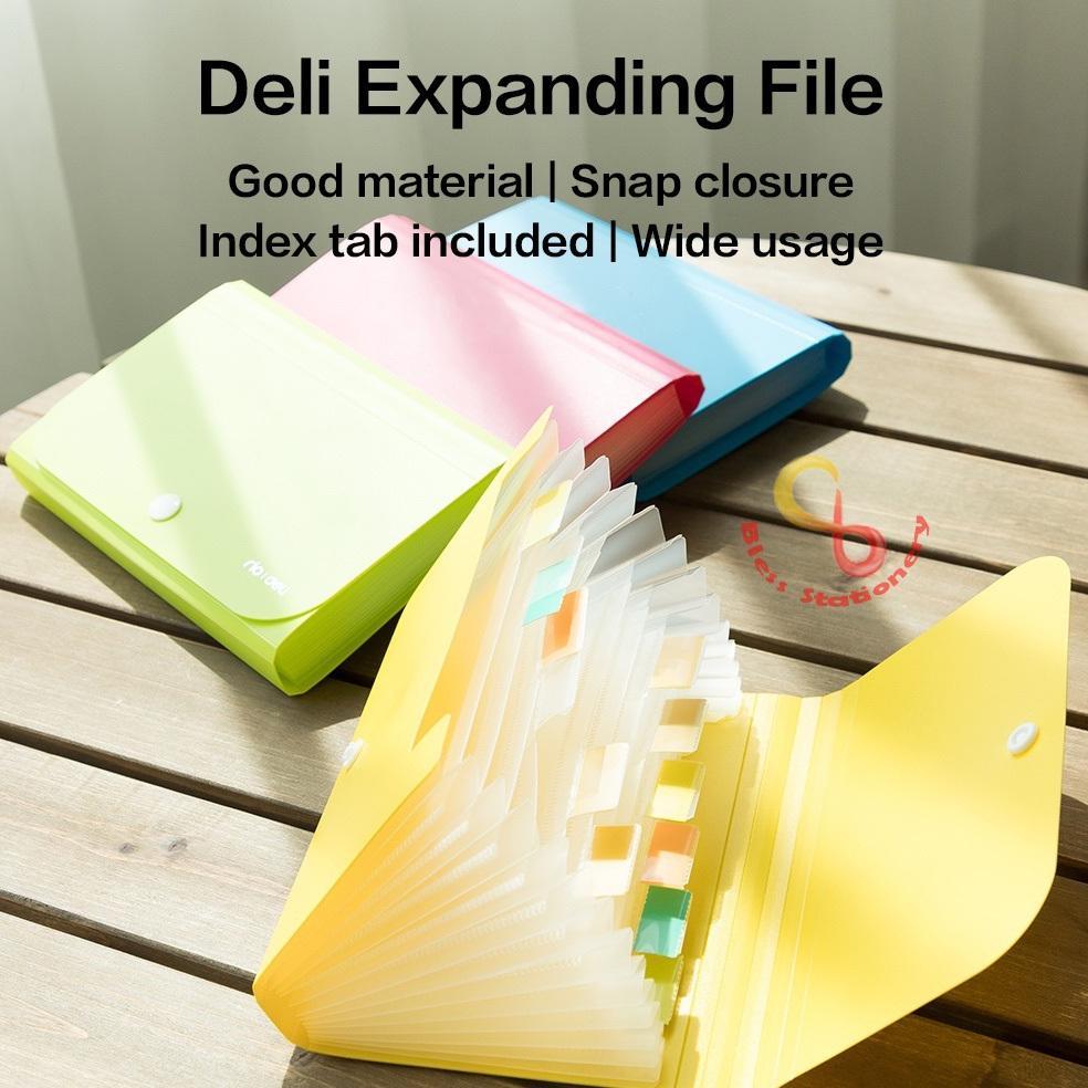 Deli Dompet Plastik A6 Map Uang Map Nota Map Giro Map Harmonika Expanding File