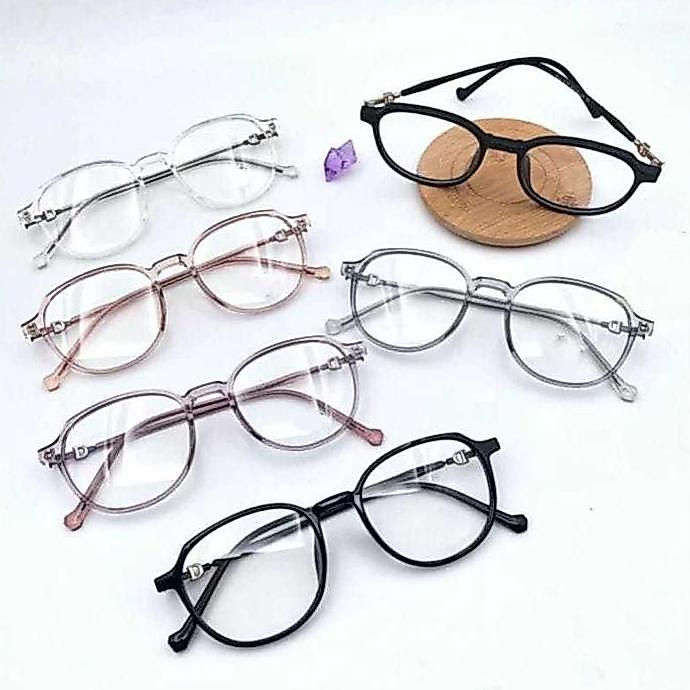 KACAMATA FASHION FRAME OVAL BAHAN PLASTIK 8177