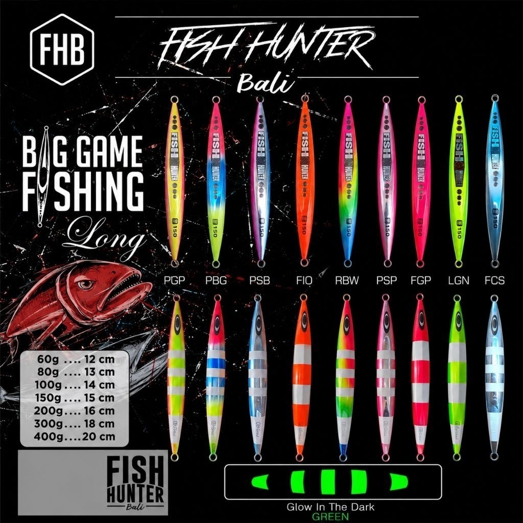 UMPAN PANCING JIGGING / JIG FISH HUNTER BALI 100 GRAM