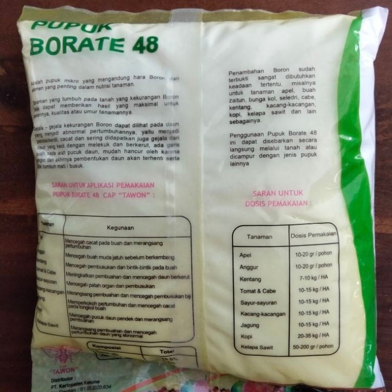 Pupuk Borate 48 Cap Tawon - Pupuk Mikro dengan Boron 48% untuk Segala Jenis Tanaman