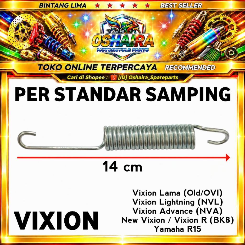 Per Cagak Samping Vixion / Per Standar Samping Motor Vixion New, R15 / Per standar samping Yamaha vi