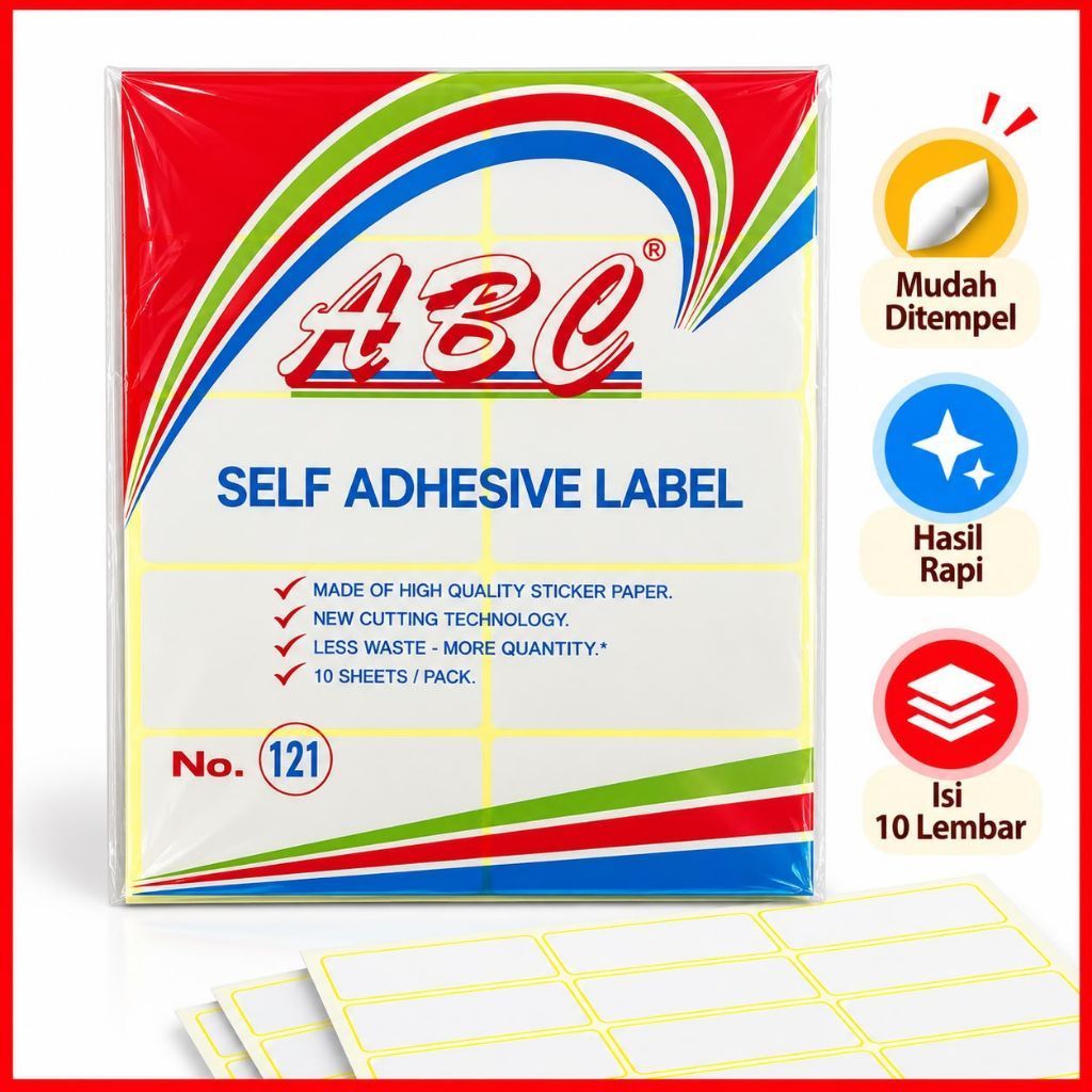 LABEL ABC 121 / STIKER LABEL / SELF ADHESIVE/ LABEL UNDANGAN