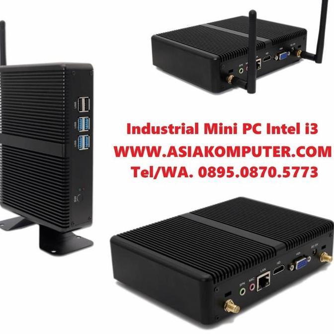 Industrial Mini PC x86 Intel i3 Ram 4GB SSD 32GB Wifi HDMI VGA MiniPC