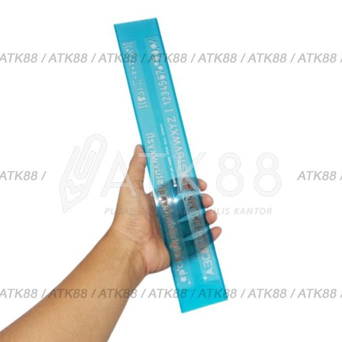 Pilihan - Penggaris Sablon Mal Huruf Mor 10Mm Made In Germany