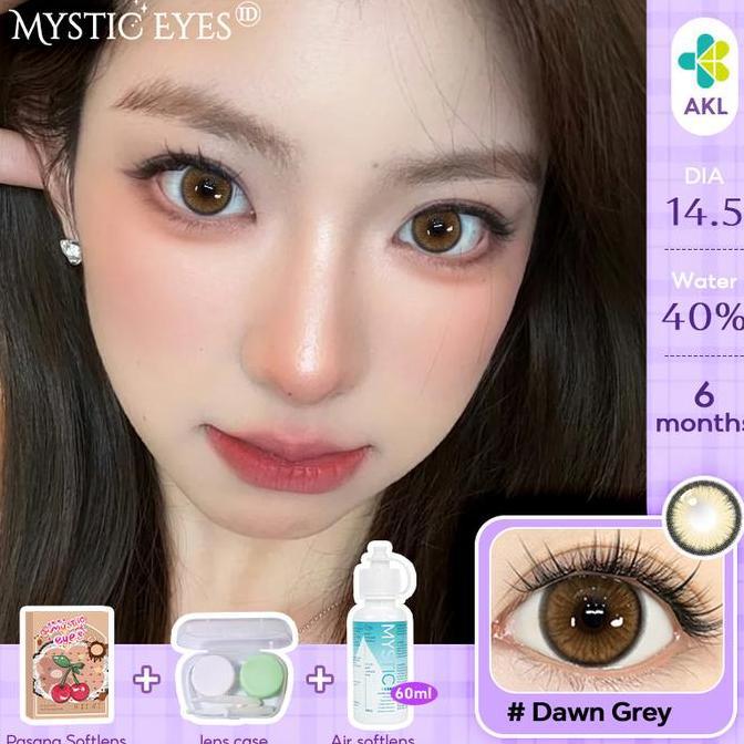 Baguskok- [Beli 1 Gratis 1] Mysticeyes Softlens Normal B Eyes 14.0Mm-14.5Mm 1Pasang Softlens+1Cairan
