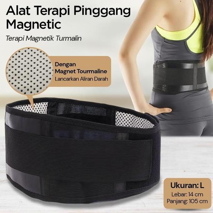 BLEA Alat Terapi Pinggang Sabuk Terapi Pinggang Korset Terapi Pinggang Tourmaline