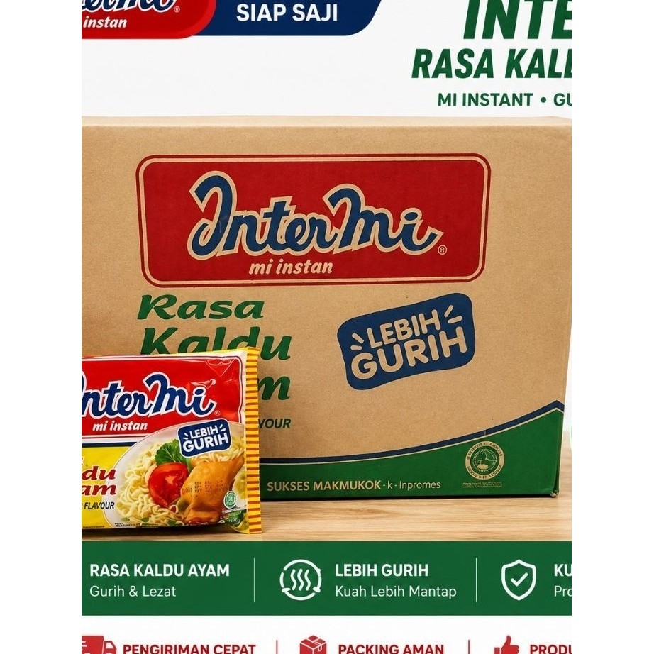 Intermie Kaldu Ayam 1 Dus Isi 40 Pcs | Mie Instan Intermie Kaldu | Mie Intermie Murah Stok Warung