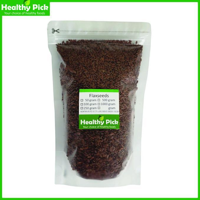 Brown Flaxseed 1Kg Biji Rami