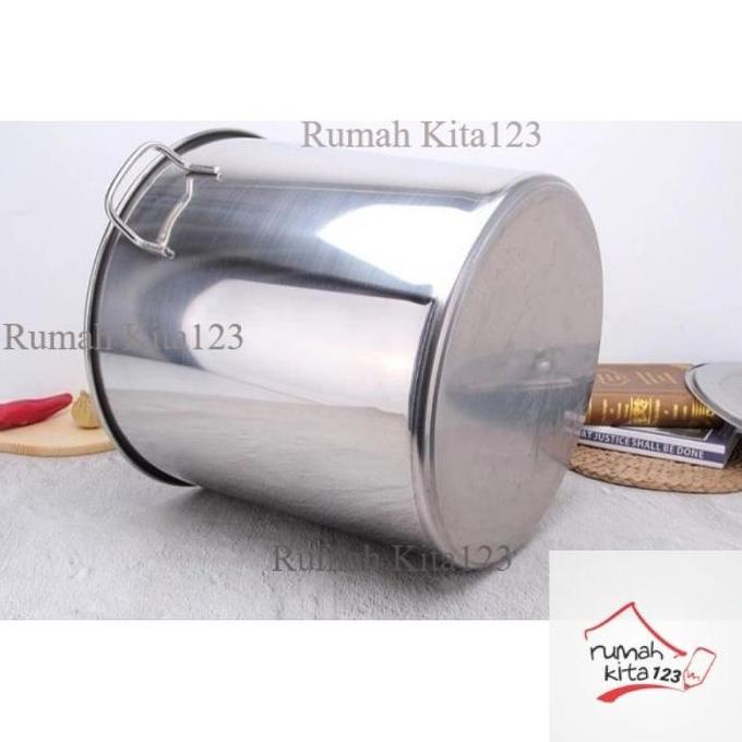 Panci Stainless Jumbo Tinggi Baso Soto Stock Pot Besar Tebal