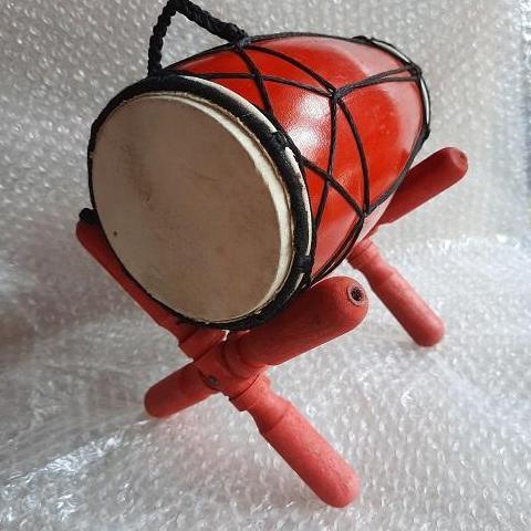 KENDANG RAMPAK KENDANG JAWA UKURAN KECIL PANJANG 20CM FREE DUDUKAN/STAND