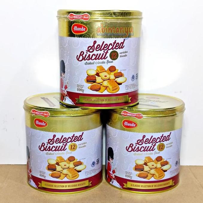 Pilihan - Biskuit Monde Selected Gold Kaleng 800 Gram