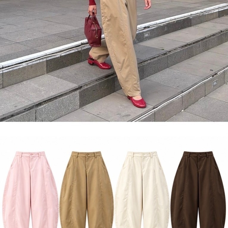 Clover Barrel Pants Celana Wanita | Dear June